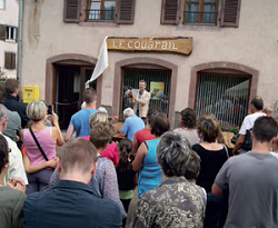 Photo de l'inauguration du café le Couarail le 11 juillet 2014