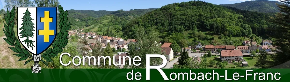 Commune de Rombach-le-Franc – blason et vue sur le village