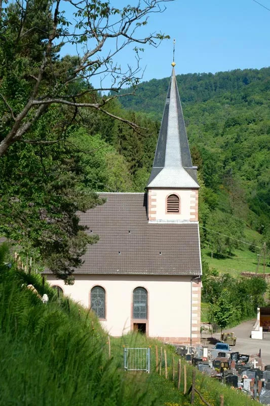 Vue sur l'église Sainte-Rosalie